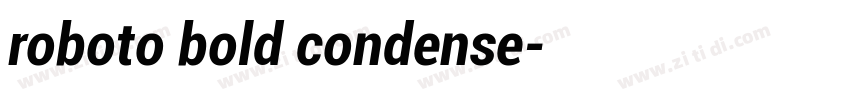 roboto bold condense字体转换